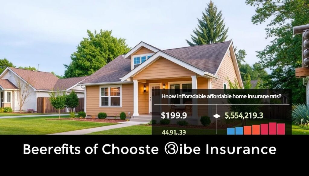 A cozy, modern home nestled in a tranquil suburban neighborhood, with neatly manicured lawns and lush trees in the background. The home's exterior features a warm, inviting color palette, clean lines, and well-maintained siding. In the foreground, an informative infographic presents a comparison of affordable home insurance rates, showcasing the competitive advantages of Obie Home Insurance. The infographic is designed with a clean, minimalist aesthetic, highlighting key details in an easy-to-understand format. The overall scene conveys a sense of security, reliability, and financial savvy, perfectly reflecting the &amp;amp;amp;amp;amp;amp;quot;Benefits of Choosing Obie Home Insurance&amp;amp;amp;amp;amp;amp;quot; section of the article.